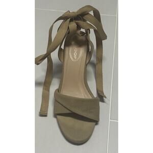 Scoop Ballerina Wedges - Tan - Size 7